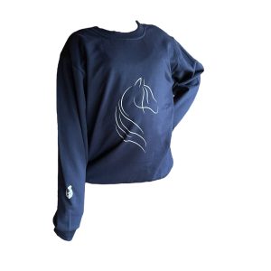 Polerón cuello redondo "Perfil de Caballo"